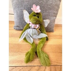 Douglas Fairy Plush Sitting Frog Spring with wings decoration Fairycore